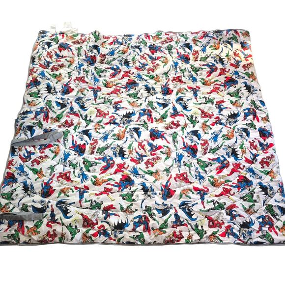 Pottery Barn Kids Justice League Sleeping Bag 57" X 26" Batman Superman - Picture 3 of 9